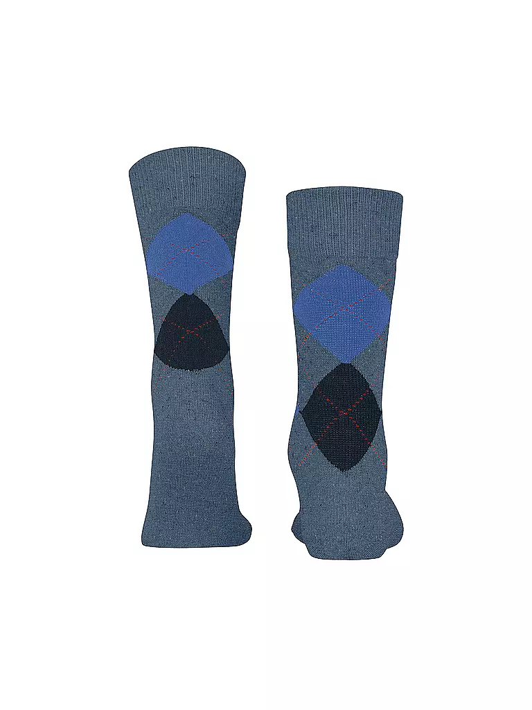 BURLINGTON | Calcetines de hombre DUNDEE 40-46 denim mel | 