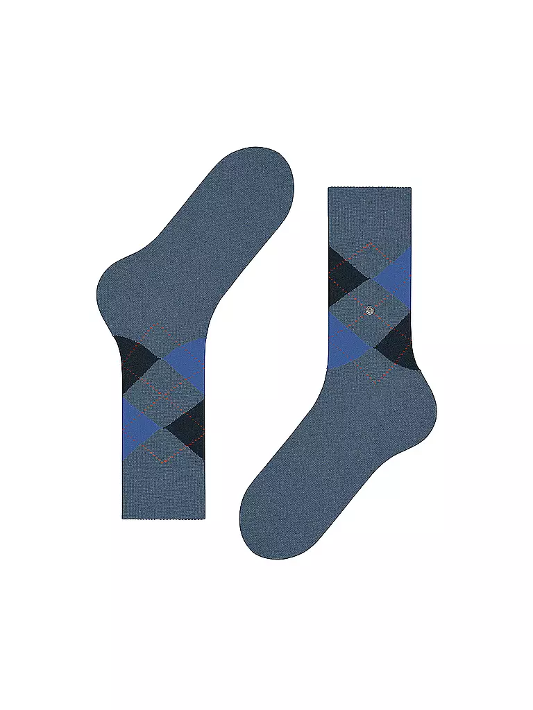 BURLINGTON | Calcetines de hombre DUNDEE 40-46 denim mel | 