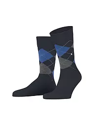 BURLINGTON | Calcetines de hombre DUNDEE 40-46 anthra mel | Azul oscuro
