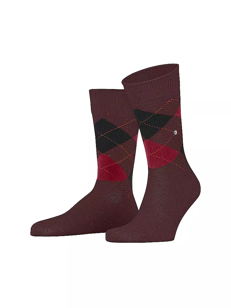 BURLINGTON | Calcetines de hombre DUNDEE 40-46 merlot | Rojo oscuro