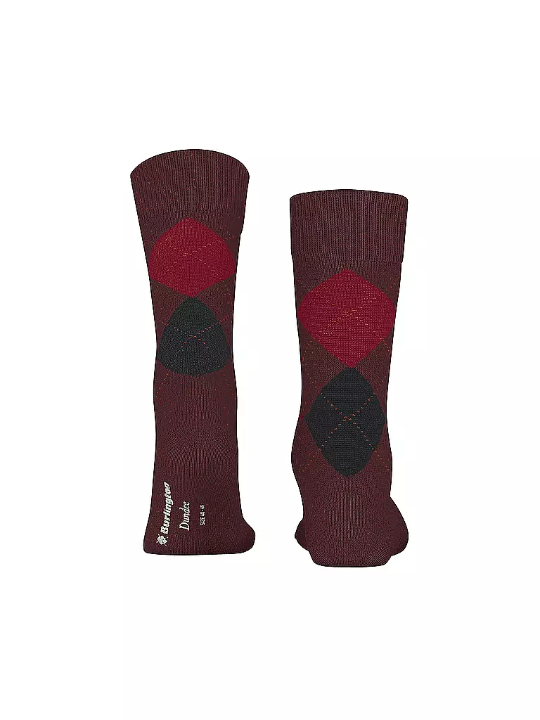 BURLINGTON | Calcetines de hombre DUNDEE 40-46 merlot | Rojo oscuro