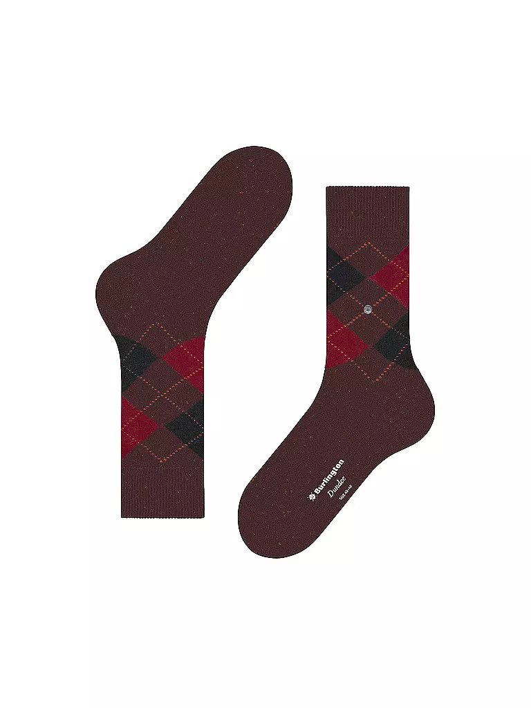BURLINGTON | Calcetines de hombre DUNDEE 40-46 merlot | Rojo oscuro