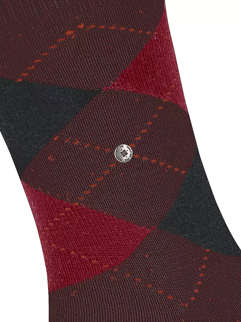 BURLINGTON | Calcetines de hombre DUNDEE 40-46 merlot | Rojo oscuro
