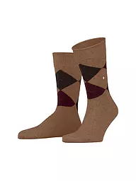 BURLINGTON | Calcetines de hombre DUNDEE 40-46 anthra mel | Camel