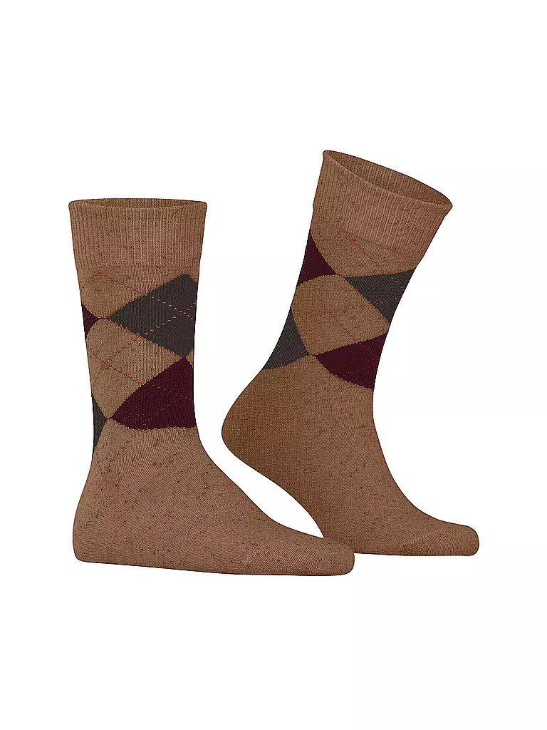 BURLINGTON | Calcetines de hombre DUNDEE 40-46 peanut mel | Camel