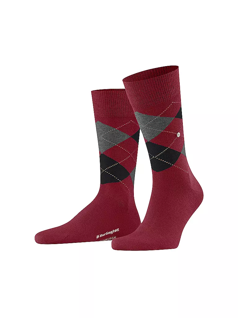 BURLINGTON | Calcetines de hombre EDINBURGH 40-46 arándano rojo | 