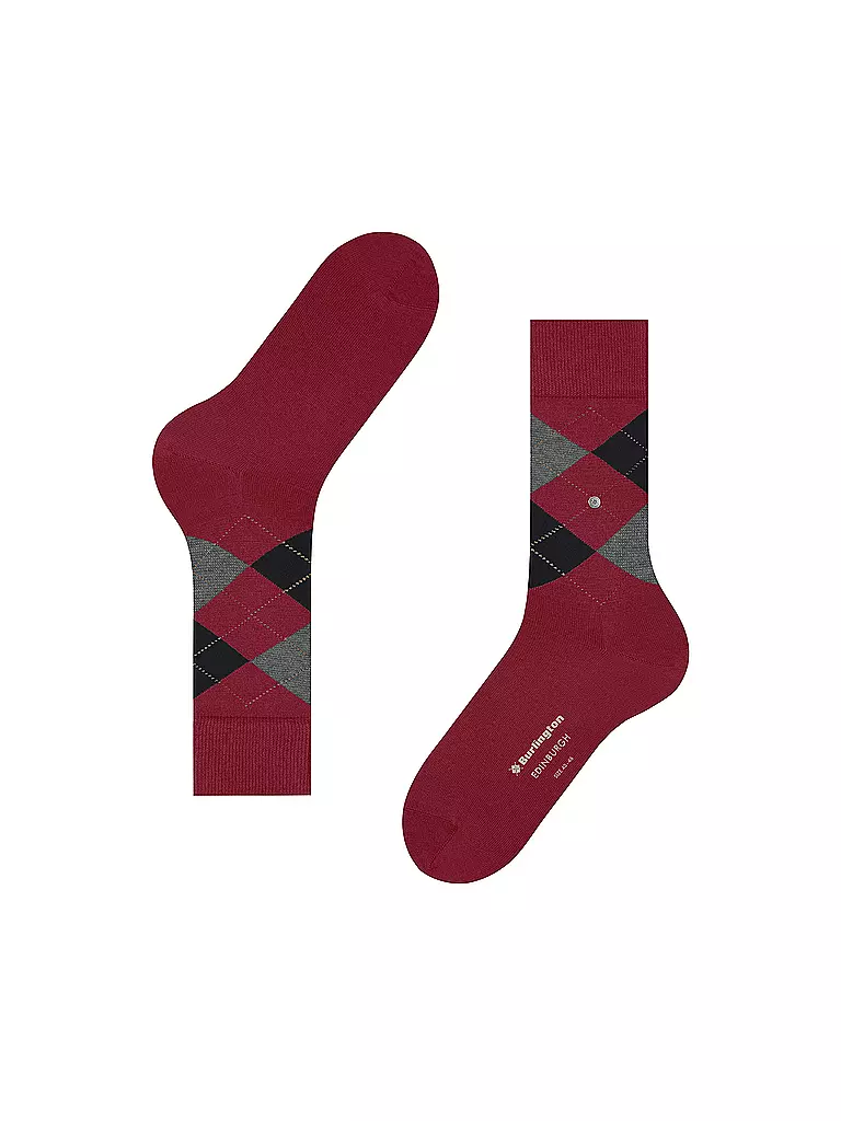 BURLINGTON | Calcetines de hombre EDINBURGH 40-46 arándano rojo | 