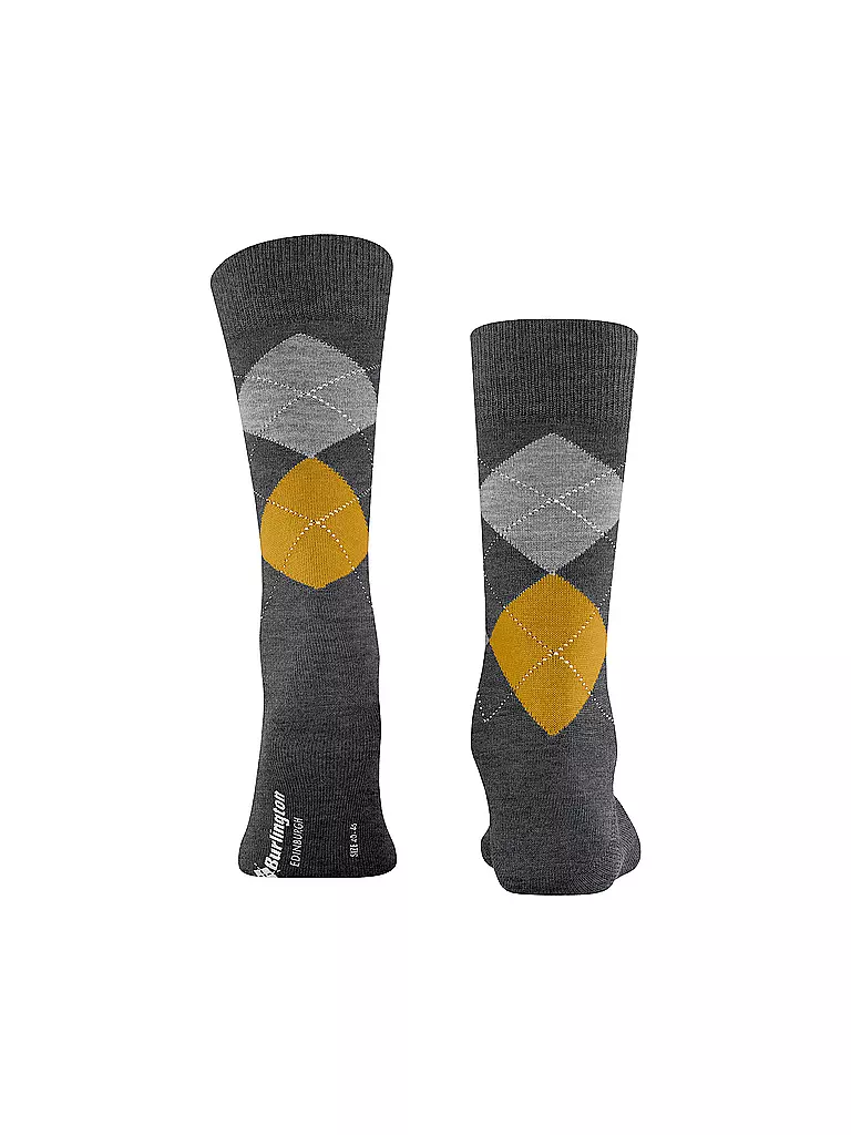 BURLINGTON | Calcetines de hombre EDINBURGH 40-46 asfalto melange | 