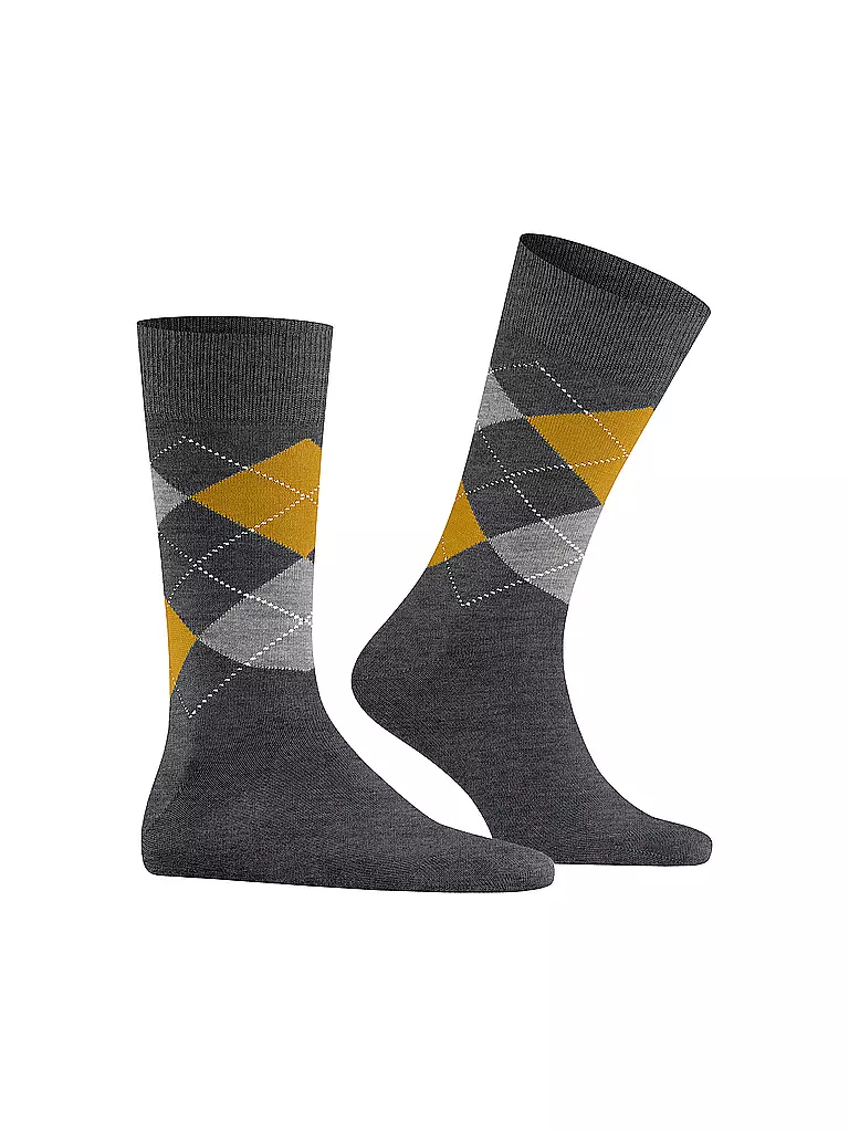 BURLINGTON | Calcetines de hombre EDINBURGH 40-46 asfalto melange | 