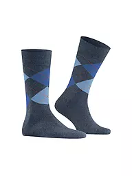 BURLINGTON | Calcetines de hombre EDINBURGH 40-46 salvia | Azul