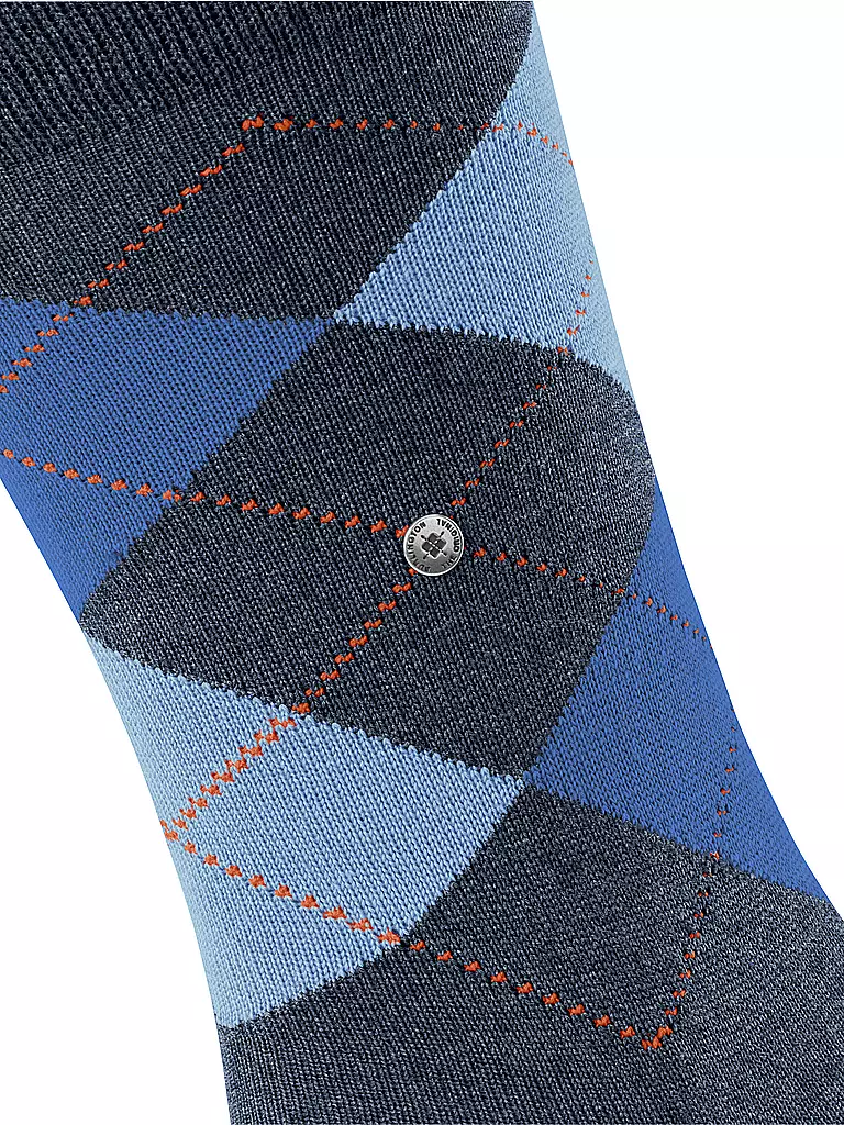 BURLINGTON | Calcetines de hombre EDINBURGH 40-46 azul oscuro mel | Azul