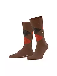 BURLINGTON | Calcetines de hombre EDINBURGH 40-46 salvia | Marrón