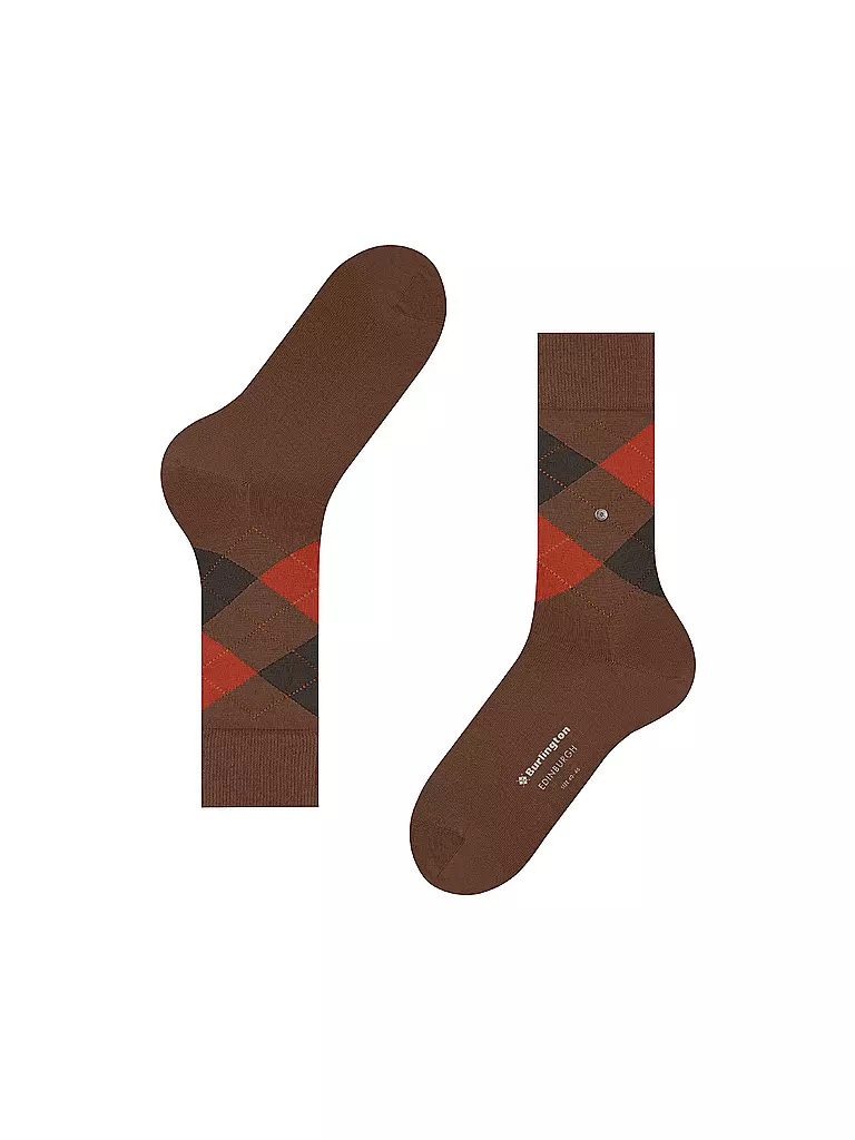 BURLINGTON | Calcetines de hombre EDINBURGH 40-46 caramelo | Marrón
