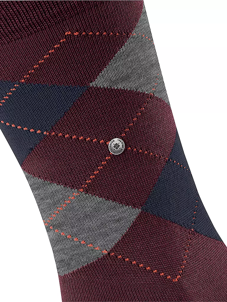 BURLINGTON | Calcetines de hombre EDINBURGH 40-46 clarete | Rojo oscuro