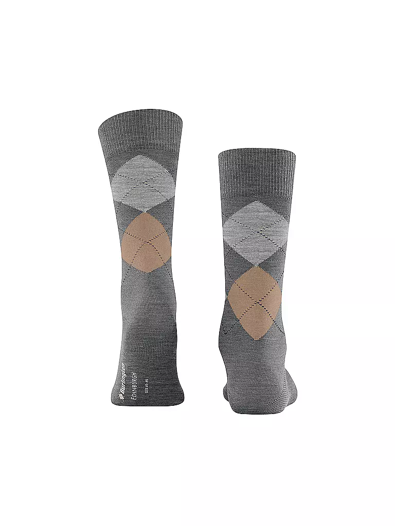 BURLINGTON | Calcetines de hombre EDINBURGH 40-46 gris oscuro | Gris