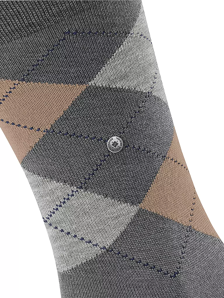 BURLINGTON | Calcetines de hombre EDINBURGH 40-46 gris oscuro | Gris