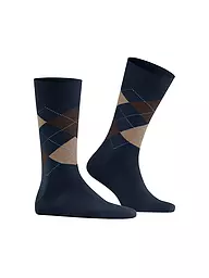 BURLINGTON | Calcetines de hombre EDINBURGH 40-46 salvia | Azul oscuro
