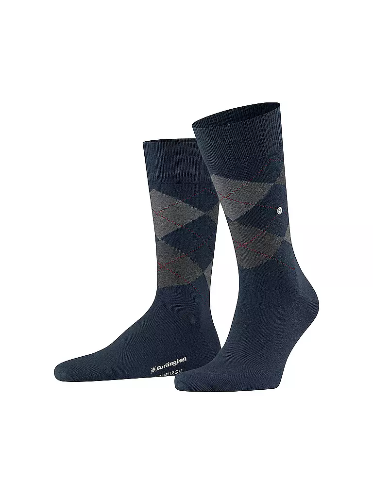 BURLINGTON | Calcetines de hombre EDINBURGH 40-46 marino | Azul oscuro