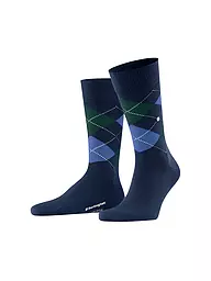 BURLINGTON | Calcetines de hombre EDINBURGH 40-46 salvia | Azul oscuro
