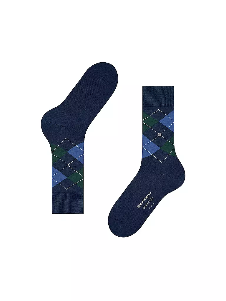 BURLINGTON | Calcetines de hombre EDINBURGH 40-46 royal | Azul oscuro