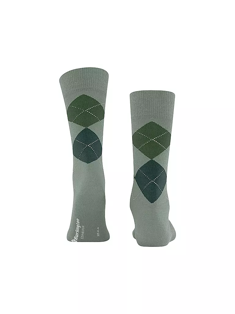BURLINGTON | Calcetines de hombre EDINBURGH 40-46 salvia | Verde claro