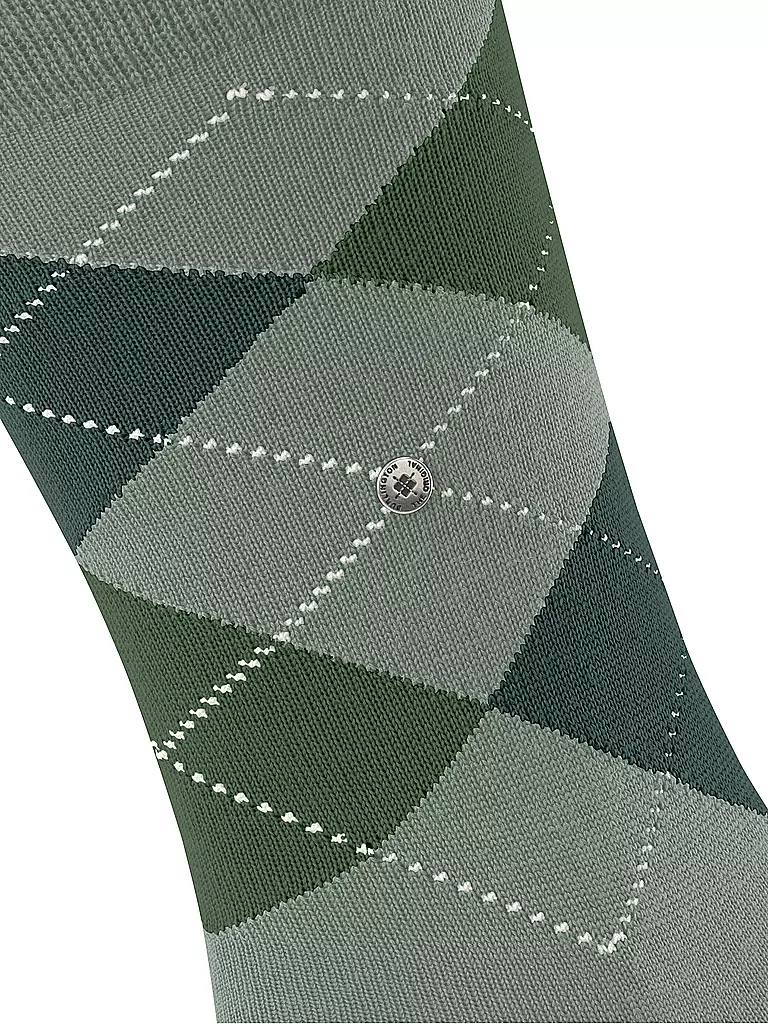 BURLINGTON | Calcetines de hombre EDINBURGH 40-46 salvia | Verde claro