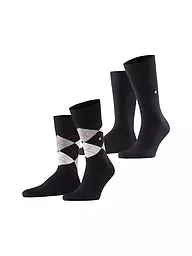 BURLINGTON | Calcetines de hombre EVERYDAY, paquete de 2, 40-46 negro | Negro