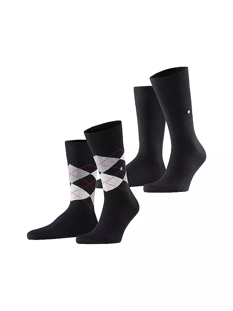 BURLINGTON | Calcetines de hombre EVERYDAY, paquete de 2, 40-46 negro | Negro