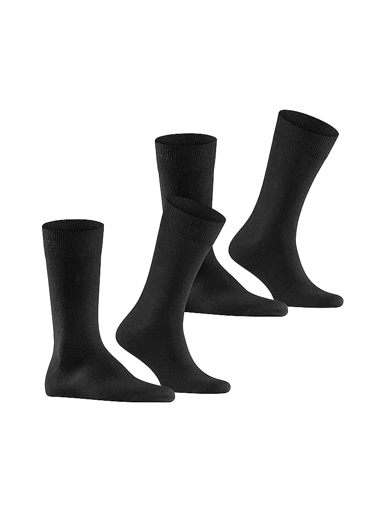 BURLINGTON | Calcetines de hombre EVERYDAY, paquete de 2, 40-46 negro | 