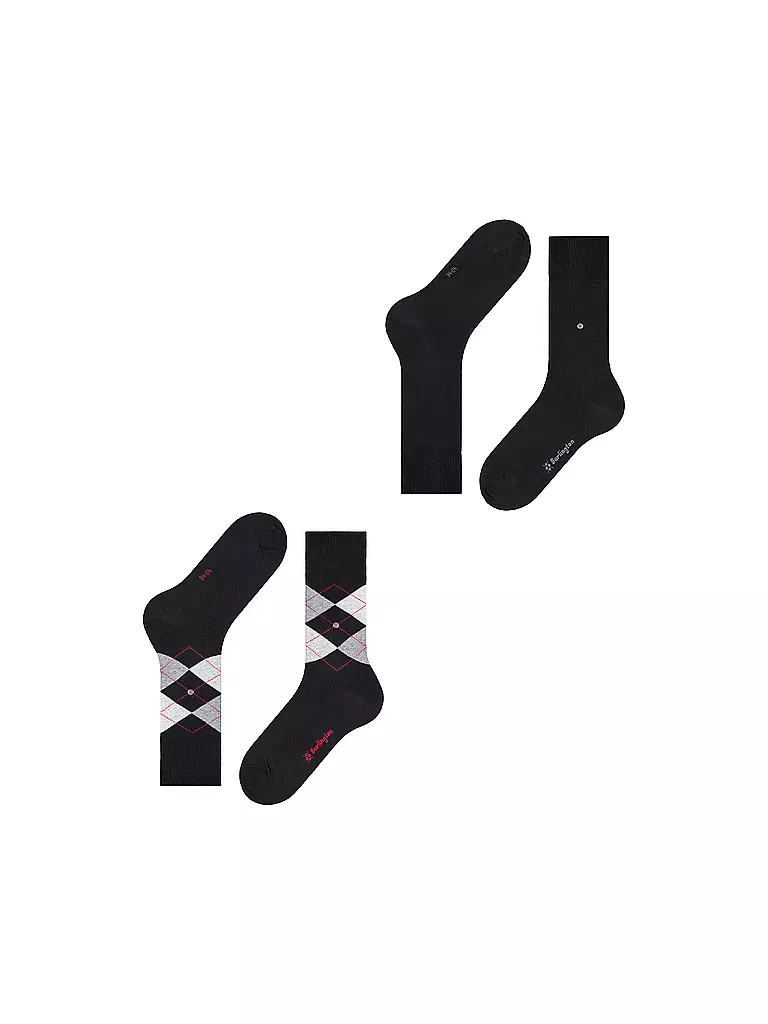BURLINGTON | Calcetines de hombre EVERYDAY, paquete de 2, 40-46 negro | 