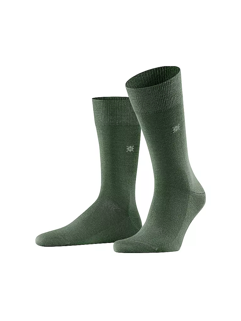 BURLINGTON | Calcetines de hombre LEEDS 40-46 aspargagus | Verde oscuro