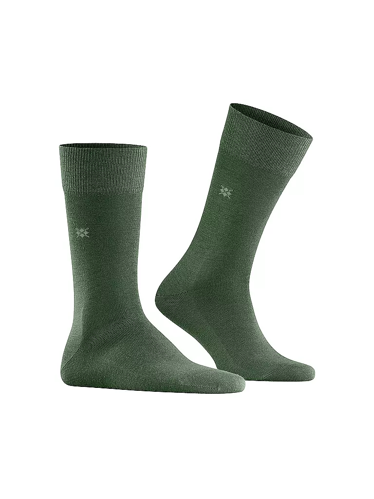 BURLINGTON | Calcetines de hombre LEEDS 40-46 aspargagus | Verde oscuro