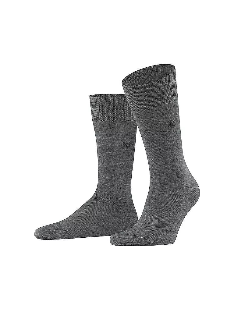 BURLINGTON | Calcetines de hombre LEEDS 40-46 gris oscuro | Gris