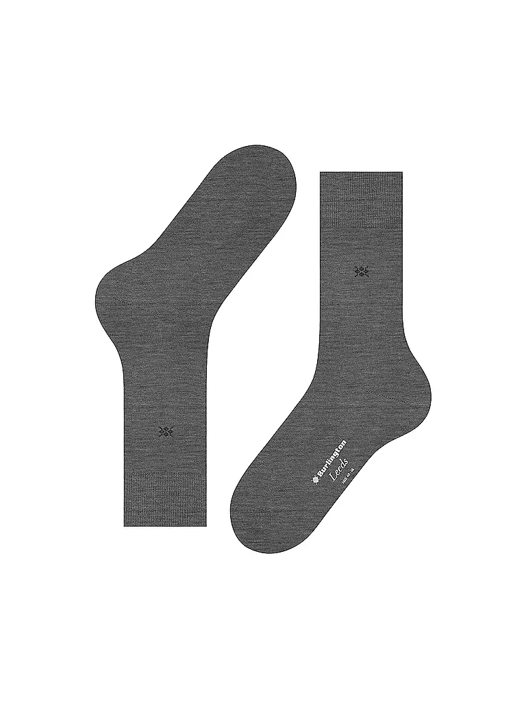 BURLINGTON | Calcetines de hombre LEEDS 40-46 gris oscuro | Gris