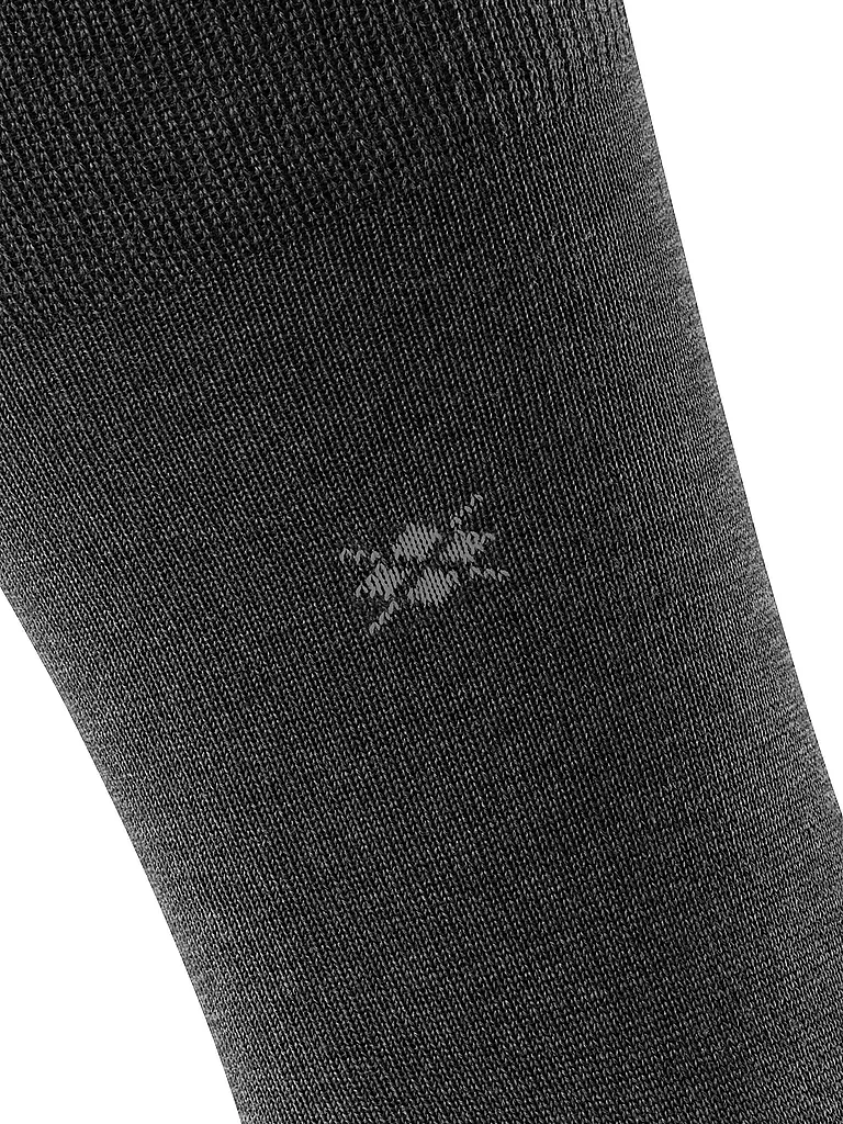 BURLINGTON | Calcetines de hombre LEEDS asfalto mel | Gris