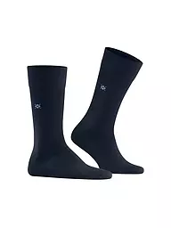 BURLINGTON | Calcetines de hombre LEEDS negros | Azul oscuro