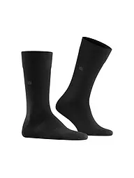 BURLINGTON | Calcetines de hombre LEEDS negros | Negro