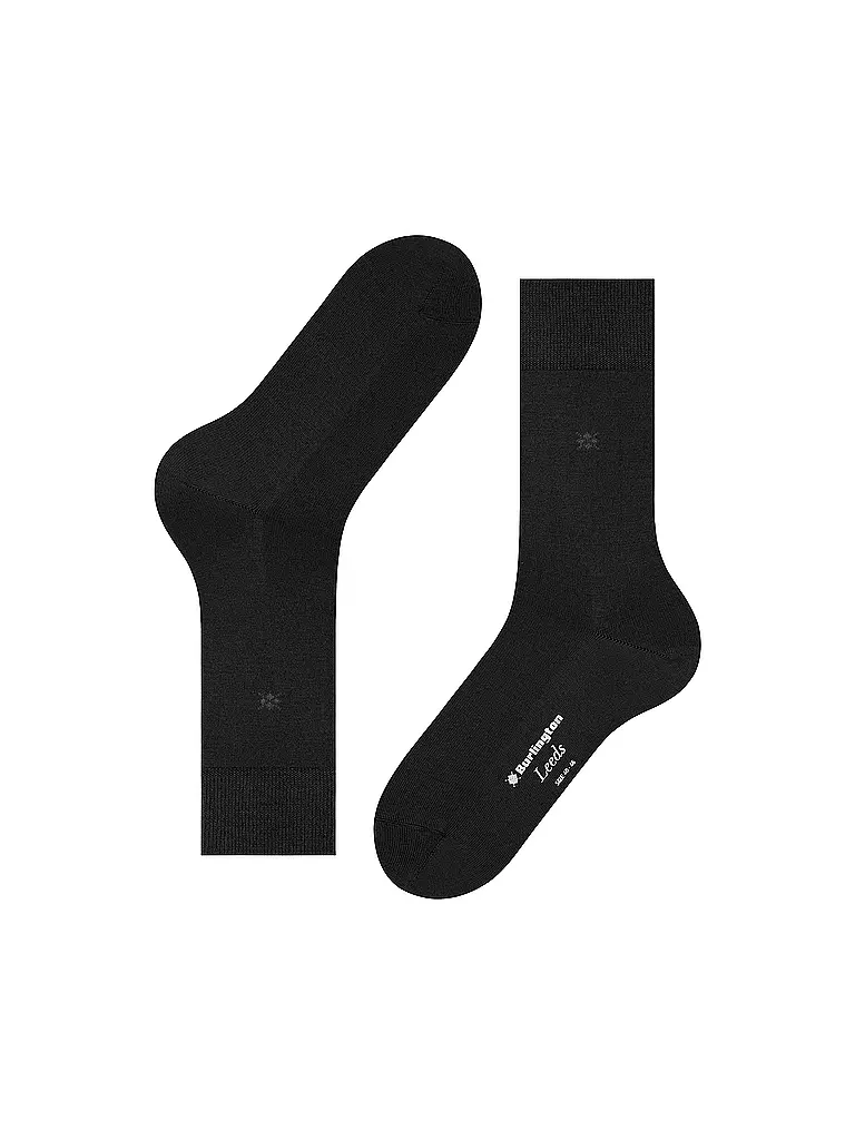 BURLINGTON | Calcetines de hombre LEEDS negros | Negro