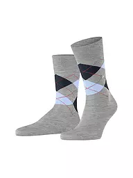 BURLINGTON | Calcetines de hombre 40-46 MANCHESTER marino | Gris claro
