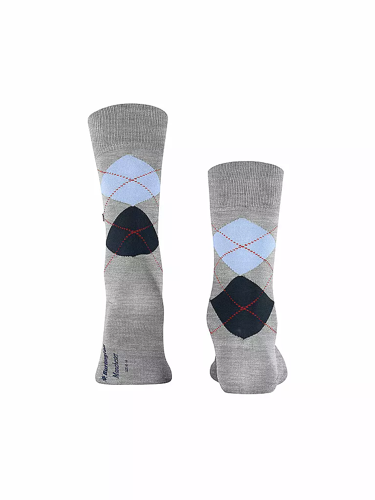 BURLINGTON | Calcetines de hombre MANCHESTER 40-46 mélange concreto | 