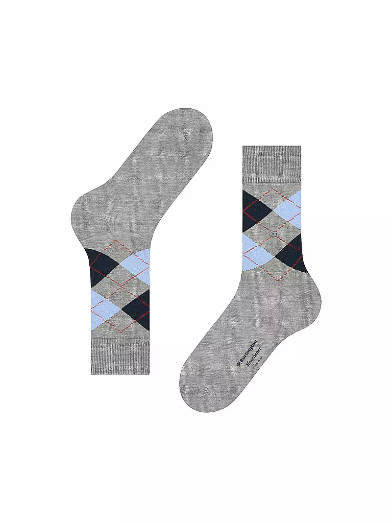 BURLINGTON | Calcetines de hombre MANCHESTER 40-46 mélange concreto | 