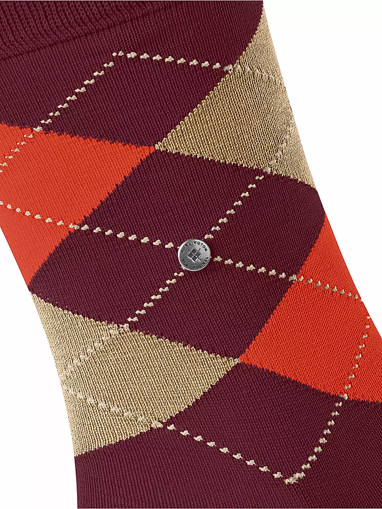 BURLINGTON | Calcetines de hombre MANCHESTER burdeos | 