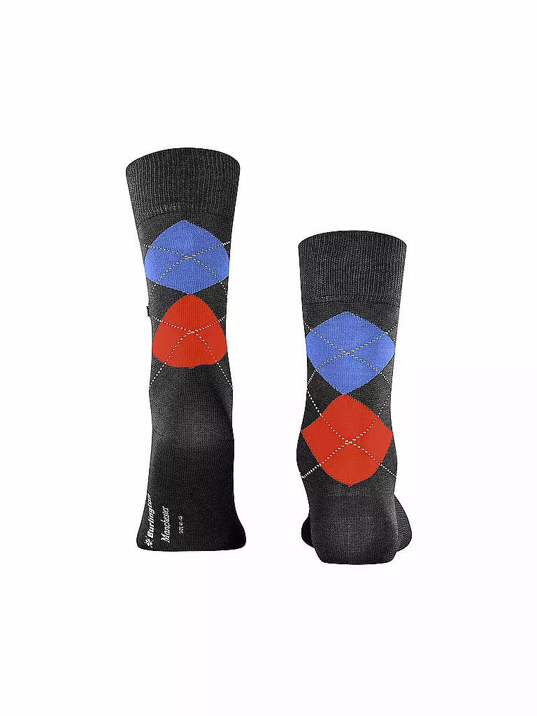 BURLINGTON | Calcetines de hombre MANCHESTER dark rock | Gris