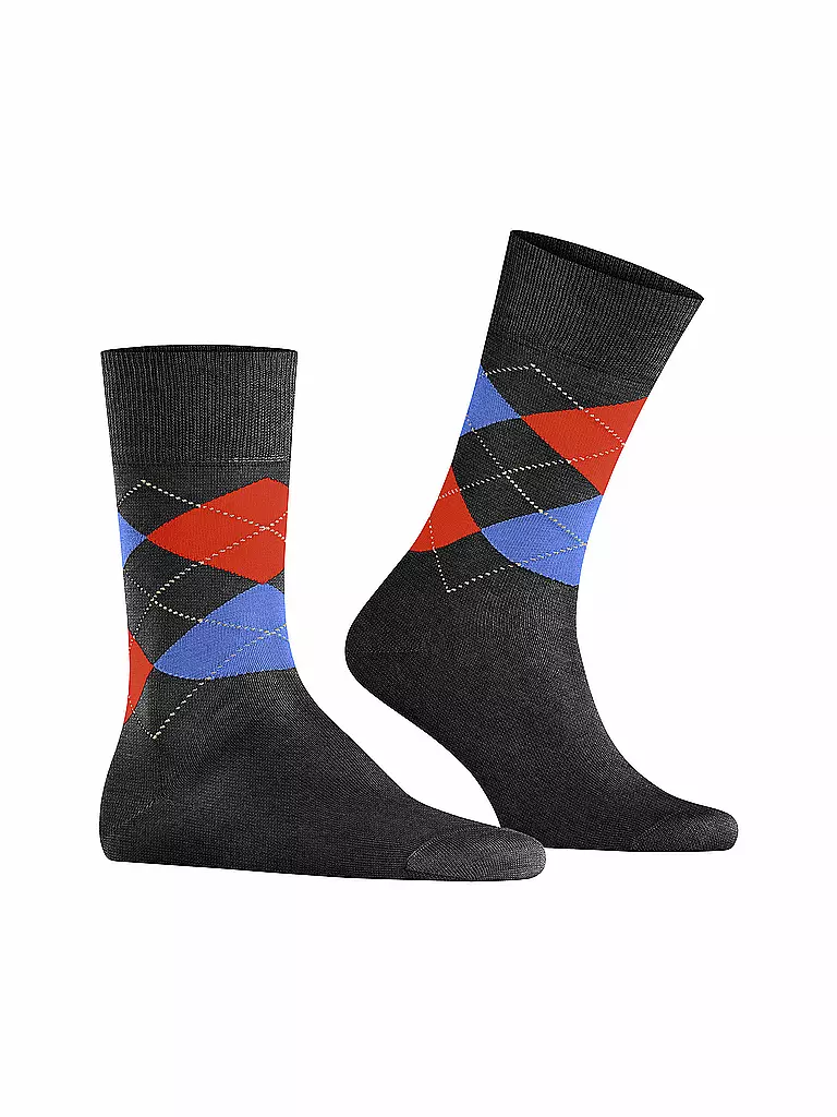 BURLINGTON | Calcetines de hombre MANCHESTER dark rock | Gris