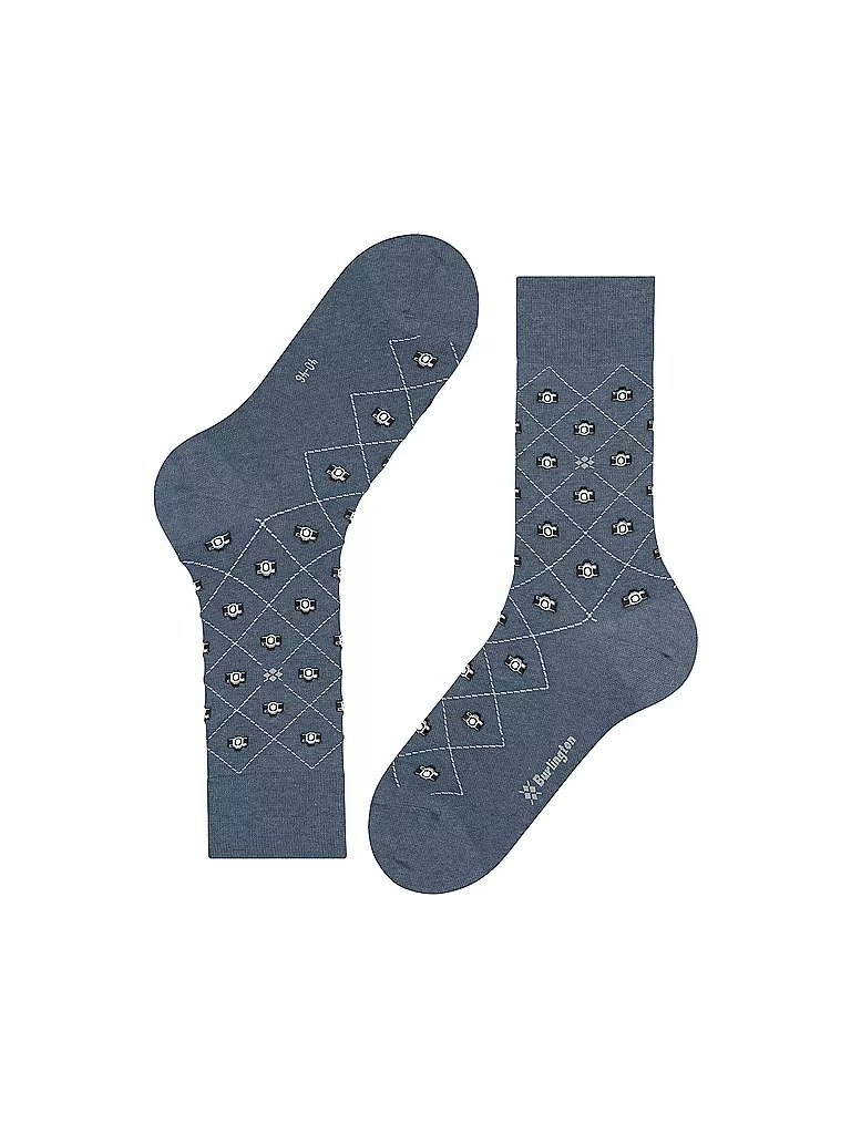 BURLINGTON | Calcetines de hombre SNAPSHOTS 40-46 light denim |