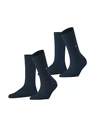 BURLINGTON | Calcetines de mujer EVERYDAY, paquete de 2, 36-41, denim claro | Azul oscuro