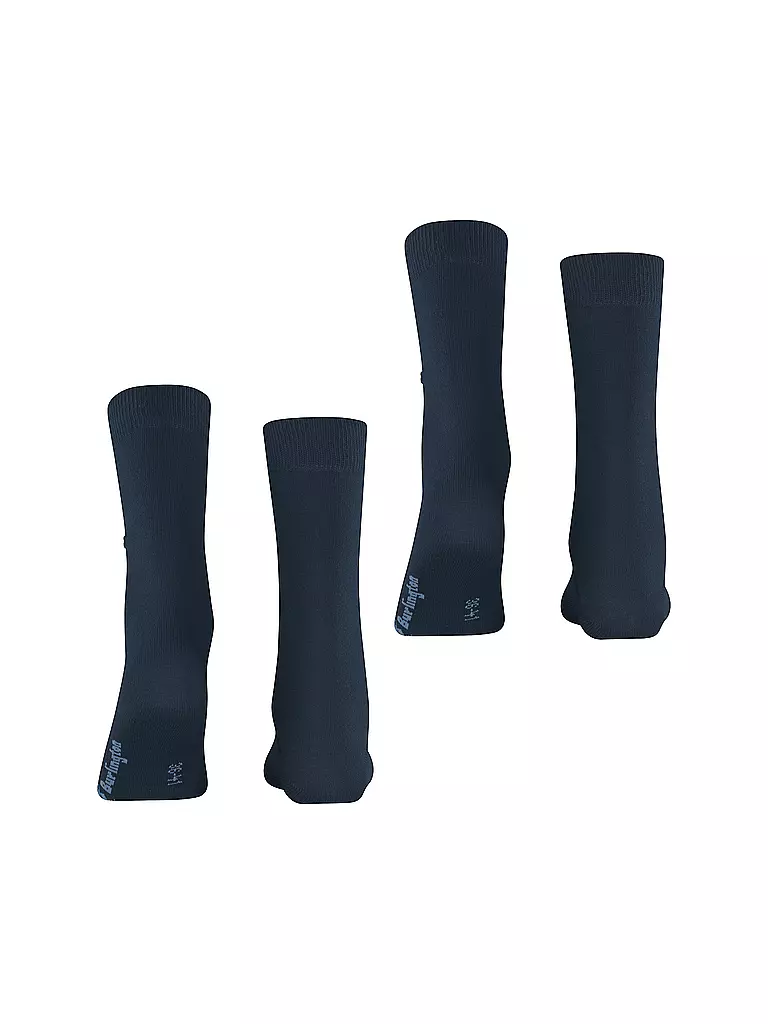 BURLINGTON | Calcetines de mujer EVERYDAY, paquete de 2, 36-41, azul marino | 