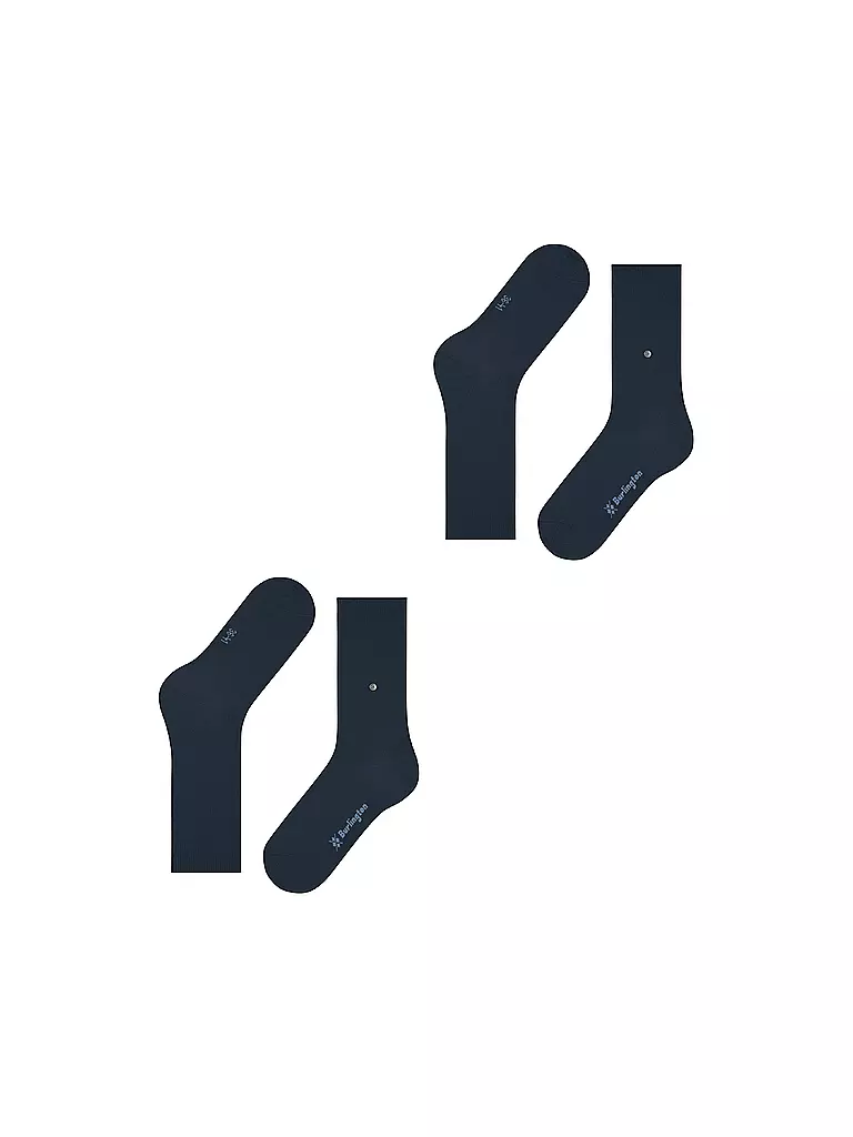 BURLINGTON | Calcetines de mujer EVERYDAY, paquete de 2, 36-41, azul marino | 