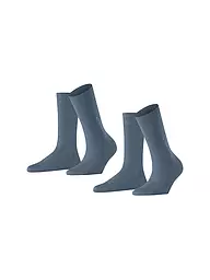BURLINGTON | Calcetines de mujer EVERYDAY, paquete de 2, 36-41, denim claro | Azul