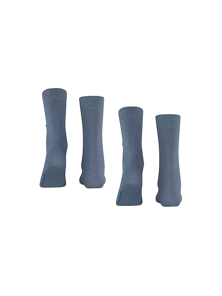 BURLINGTON | Calcetines de mujer EVERYDAY, paquete de 2, 36-41, denim claro | 
